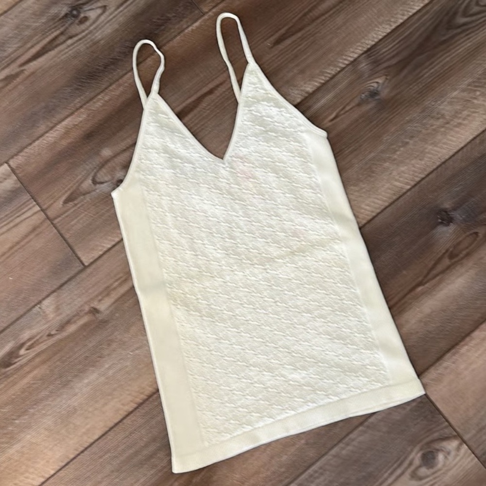 Free People Cream Tank Top. XS
